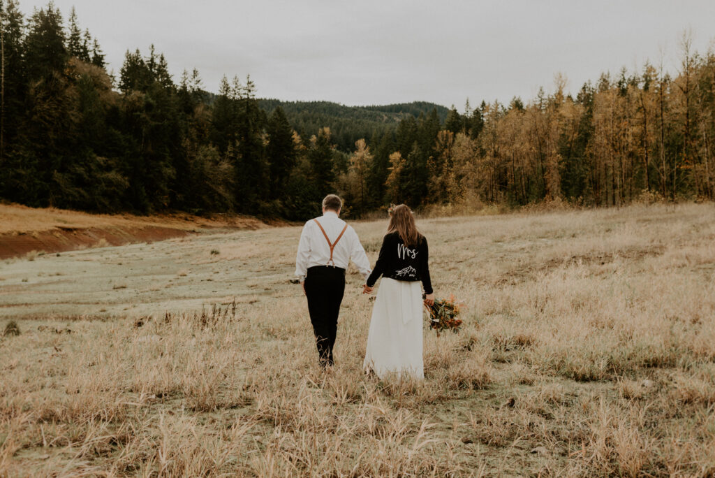 Ashley & Kris // Woodsy Fall Elopement - Mecca R. Photography