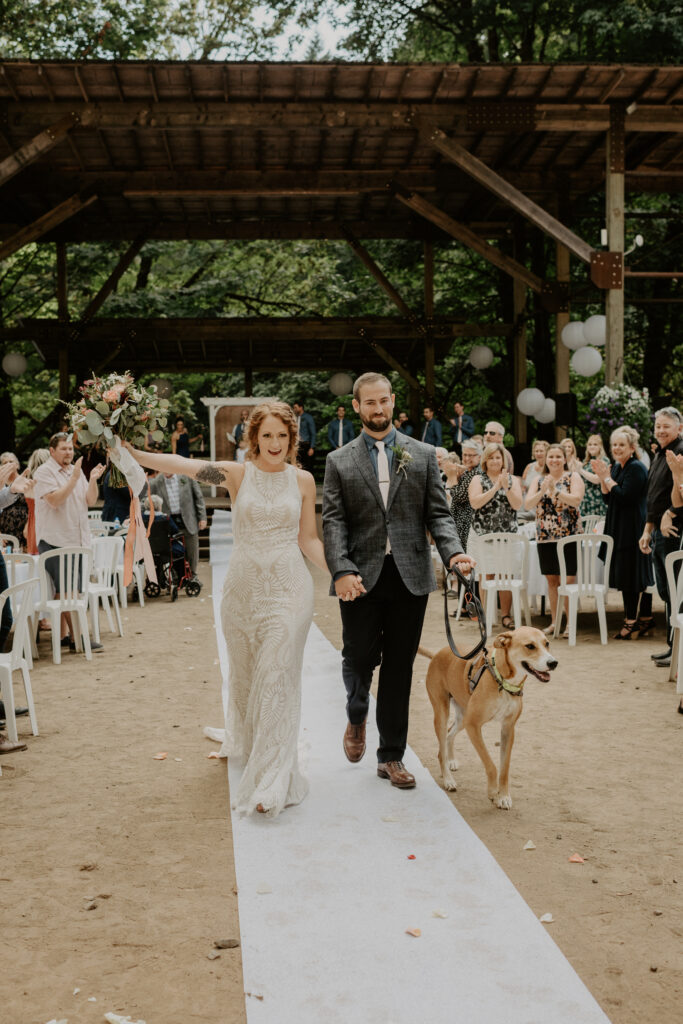 dog in wedding