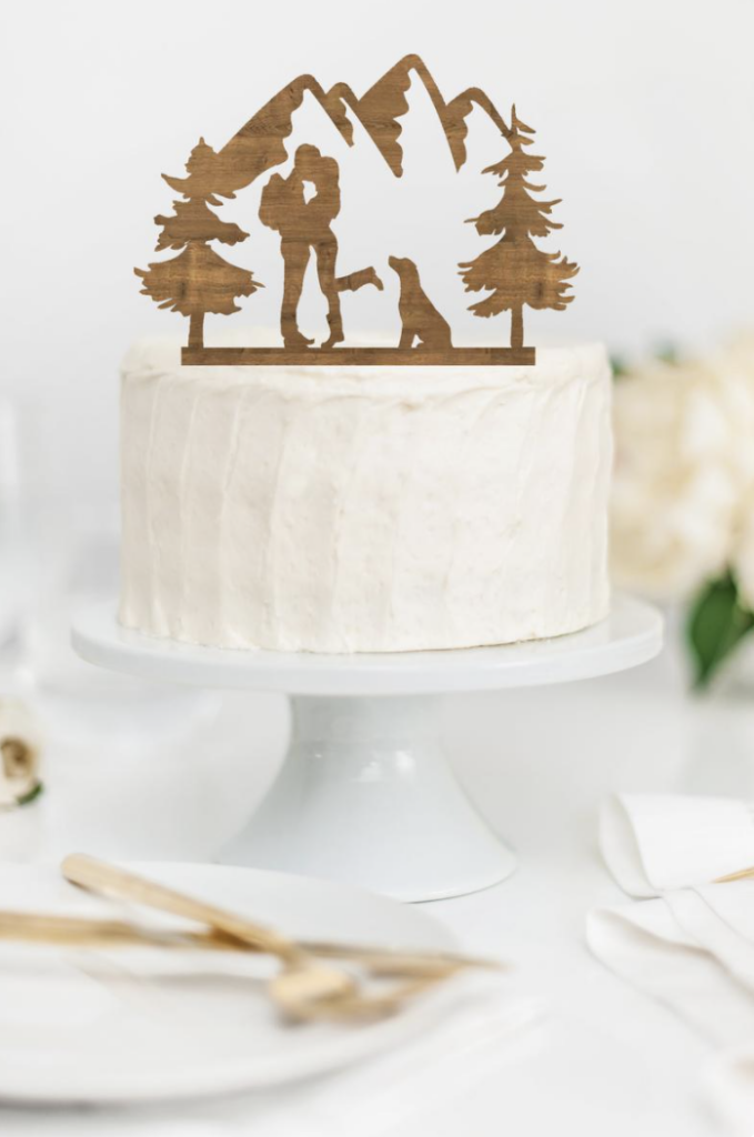 dog cake topper